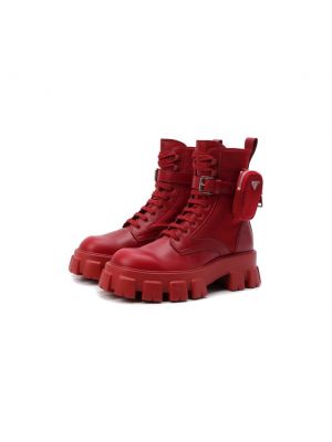 Кожаные ботинки Prada Linea Rossa