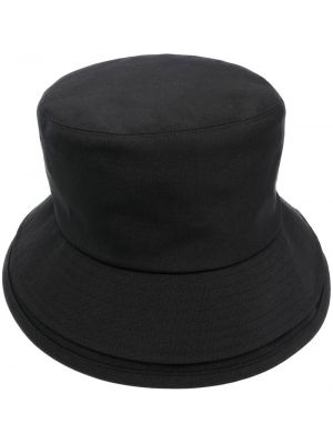 Vlněný klobouk Sacai černý
