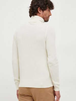 Gyapjú pulóver Sisley bézs