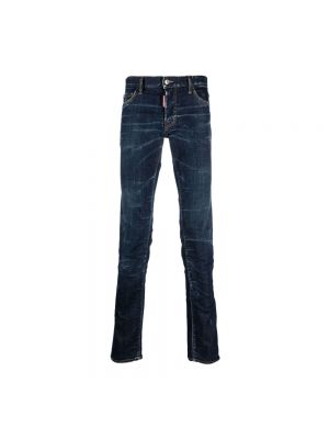 Klassische straight jeans Dsquared2 blau