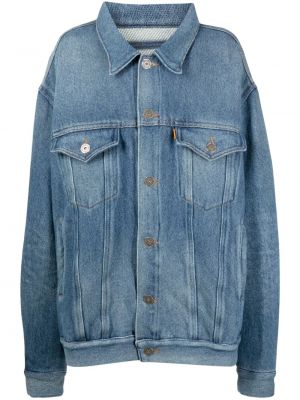 Bavlnená džínsová bunda Doublet modrá