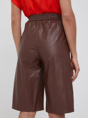 Pantaloni cu talie înaltă Sisley maro