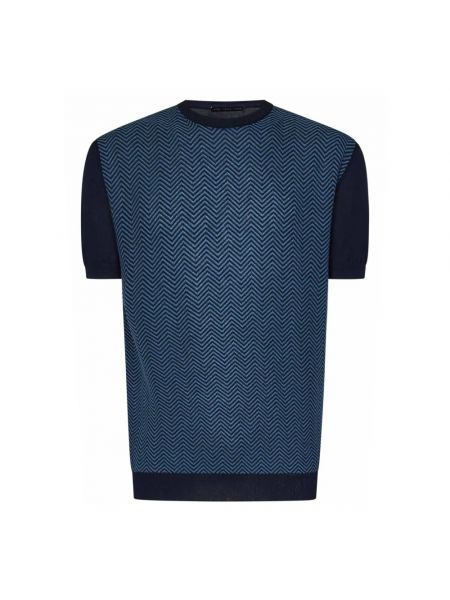 Jacquard hemd Low Brand blau