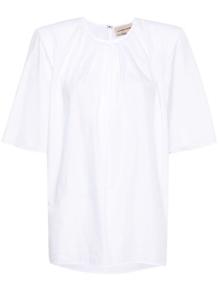 Plisirana bluza Alexandre Vauthier bijela