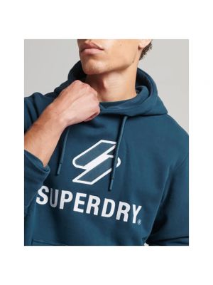 Sudadera con capucha Superdry azul