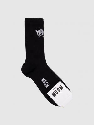 Шкарпетки з принтом Msgm чорні