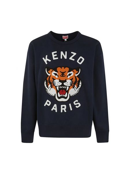 Sweatshirt mit tiger streifen Kenzo blau