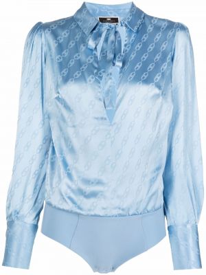 Blusa con estampado Elisabetta Franchi azul