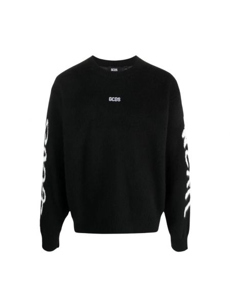 Sweter wełniany Gcds czarny