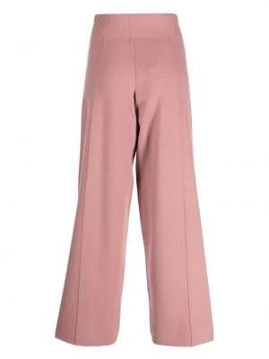Rovné kalhoty relaxed fit Pringle Of Scotland růžové