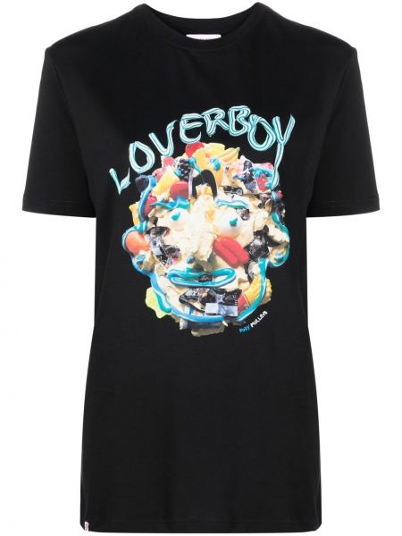T-shirt z nadrukiem Charles Jeffrey Loverboy - Сzarny