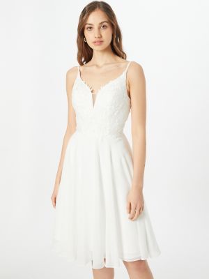 Κοκτέιλ φόρεμα Mascara λευκό