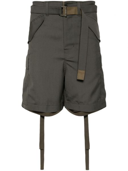 Cargo shorts Sacai grøn