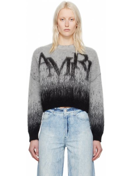 Серый свитер Amiri