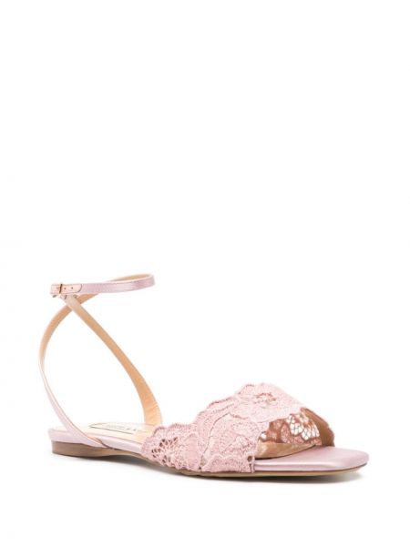 Spitzen geblümte sandale Arteana pink
