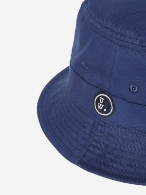 Bombažni klobuk Universal Works modra