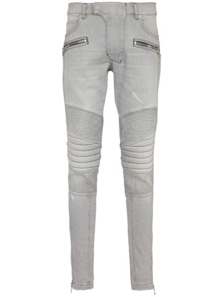 Skinny jeans Balmain grå