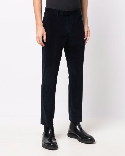 Slim fit sametové kalhoty Pt01