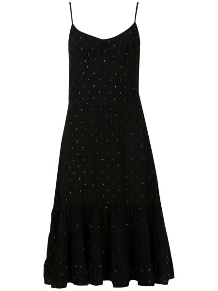 Αμάνικη μίντι φόρεμα Amapô μαύρο