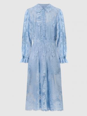 Мереживна сукня міді Ermanno Scervino блакитна