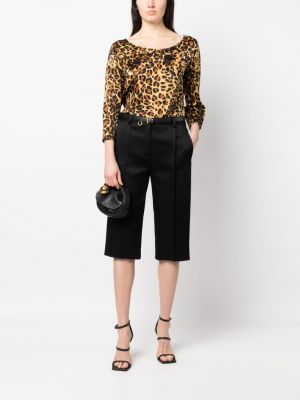 Seiden bluse mit print mit leopardenmuster Saint Laurent Pre-owned