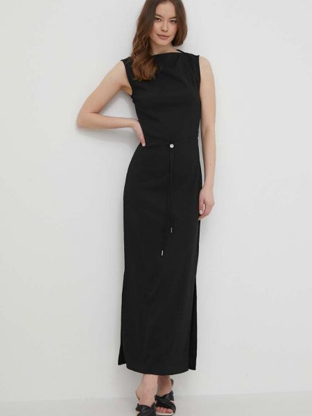 Czarna sukienka długa Calvin Klein