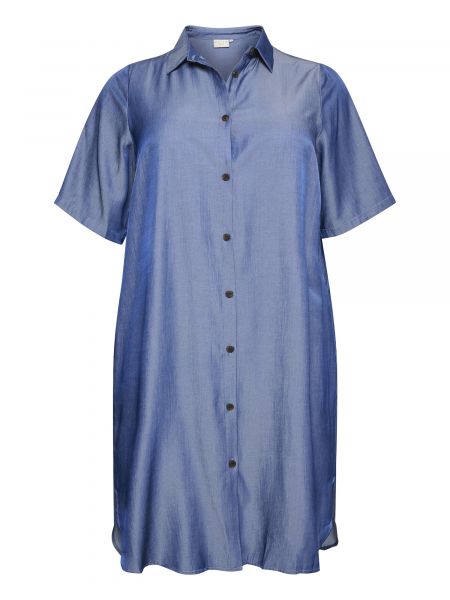 Košeľové šaty Kaffe Curve modrá