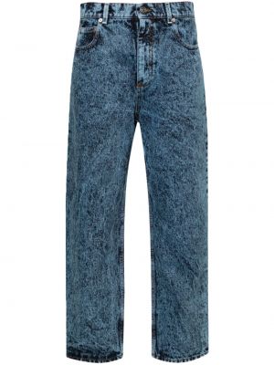 Skinny fit džínsy s vysokým pásom Marni modrá