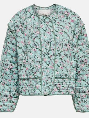 Bombažna jakna s cvetličnim vzorcem Marant Etoile