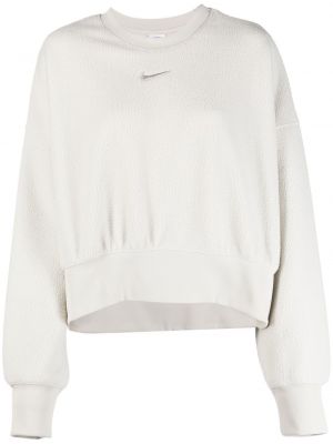 Пуловер с кръгло деколте Nike бяло