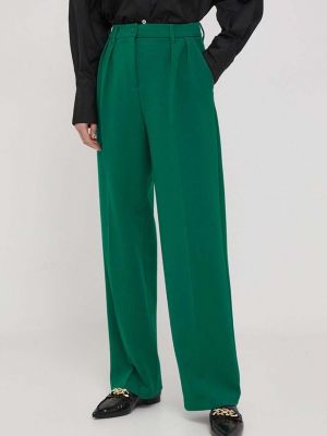 Pantaloni cu talie înaltă United Colors Of Benetton verde