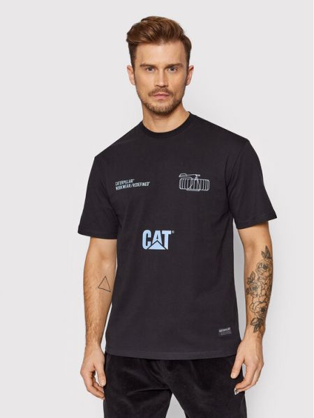T-Shirt 2511874 Czarny Regular Fit Caterpillar