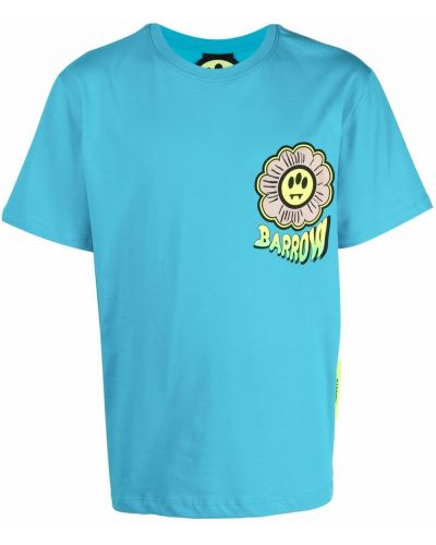 Camiseta de flores con estampado Barrow azul