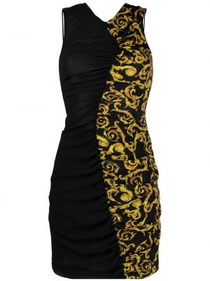 Sukienka koktajlowa z nadrukiem Versace Jeans Couture