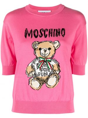 Džemperis Moschino rozā