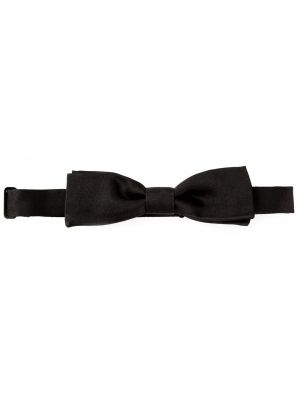 Hodvábna kravata s mašľou Dolce & Gabbana čierna