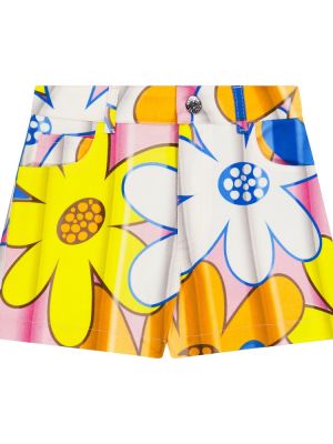 Blomstret denimshorts for piger Moschino Kids