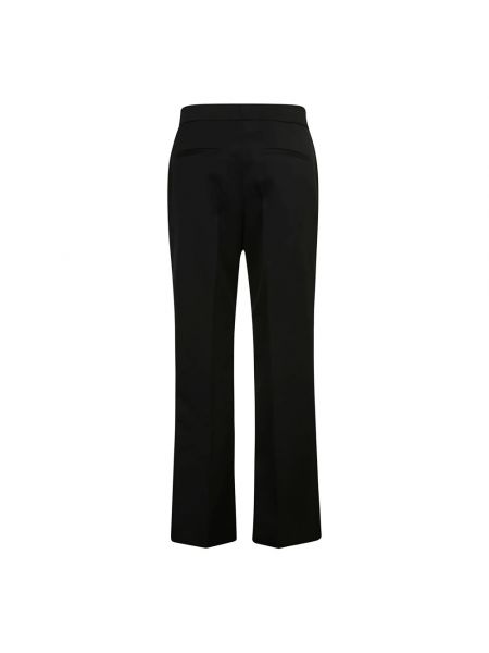 Pantalones de lana de algodón Jil Sander negro