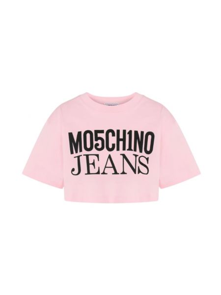 Koszulka z krótkim rękawem Moschino różowa