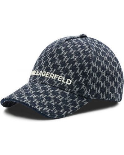 Cappello con visiera Karl Lagerfeld blu