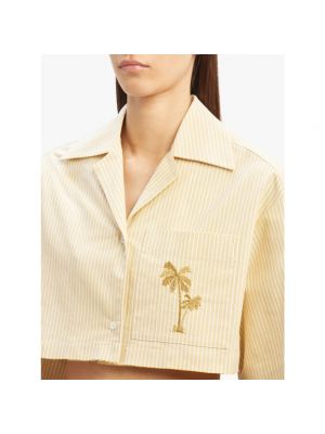 Bluse aus baumwoll Palm Angels beige