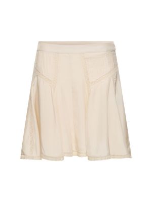 Hedvábné mini sukně Isabel Marant bílé