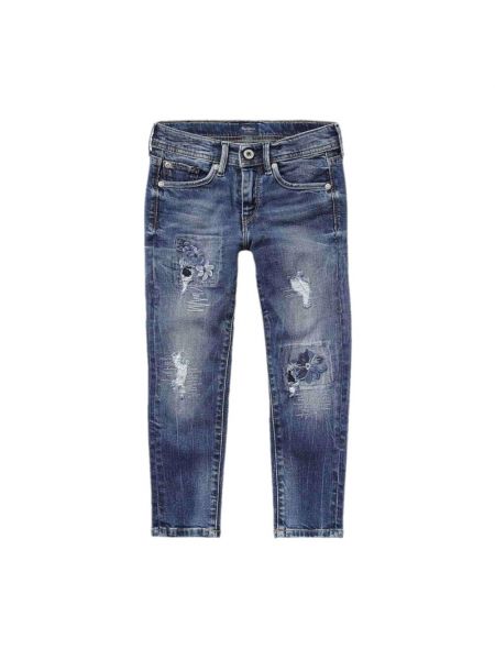 Spodnie Pepe Jeans niebieskie