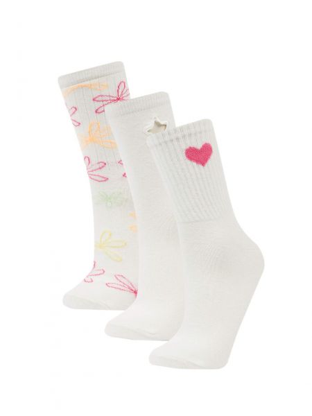 Bavlněné ponožky s výšivkou Defacto