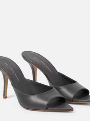Kožené sandály Gia Borghini šedé