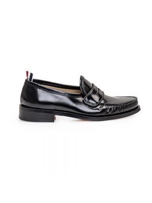 Loafers plisowane Thom Browne czarne