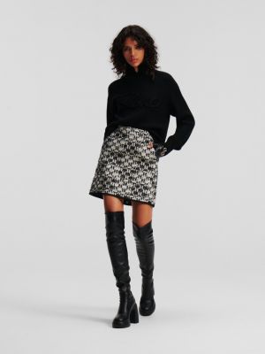 Černé kostkované sukně Karl Lagerfeld