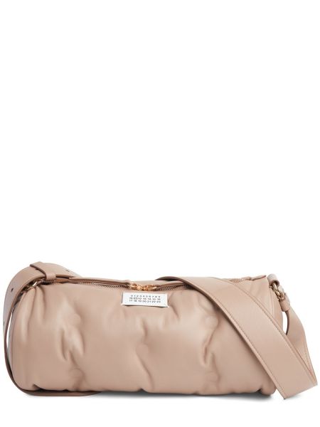 Lær stoffpose Maison Margiela beige