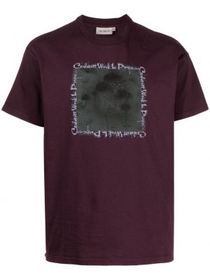 Тениска Carhartt Wip виолетово