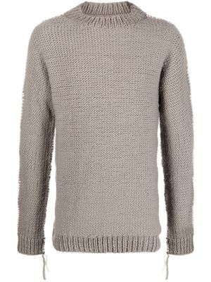 Vlnený sveter z merina Boris Bidjan Saberi sivá
